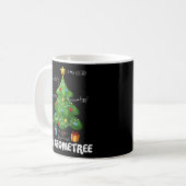 Christmas Tree Geometree Geometry Funny Math Teach Kaffeetasse (Vorderseite Links)