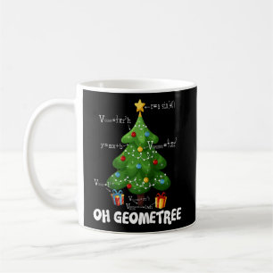 Christmas Tree Geometree Geometry Funny Math Teach Kaffeetasse