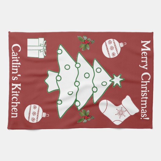 Christmas Tree Geschirrtuch (Horizontal)