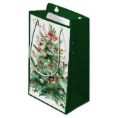 Christmas Tree Gift Bag Kleine Geschenktüte (Vorderseite Schrägansicht)