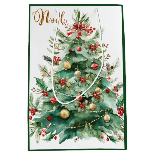 Christmas Tree Gift Bag Mittlere Geschenktüte (Vorderseite)