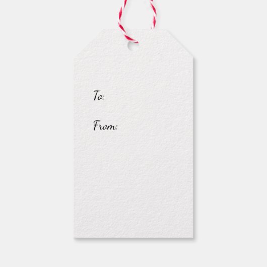 Christmas Tree Gift Tag - Customizable Geschenkanhänger (Rückseite)