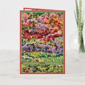 Christmas Tree glitter sparkle red green beads Karte (Rückseite)