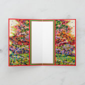 Christmas Tree glitter sparkle red green beads Karte (Innenseite)