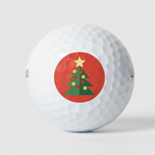 Christmas Tree Golf Balls Golfball (Vorderseite)