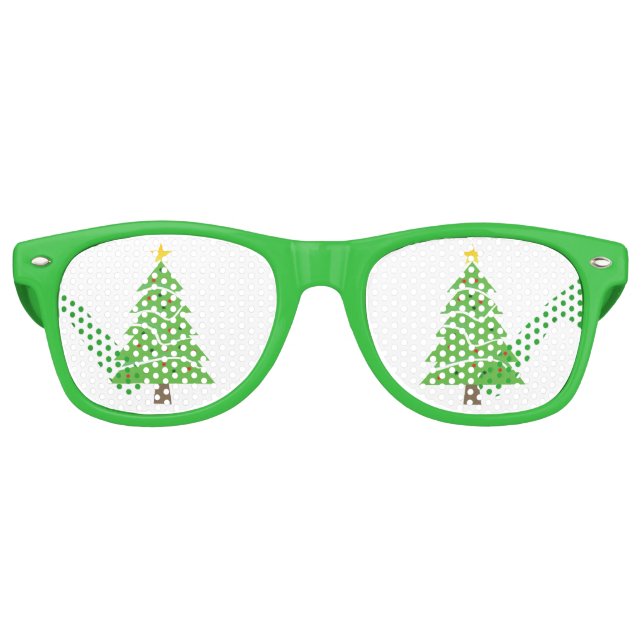 Christmas Tree Green Party Shades Sonnenbrille (Vorderseite)
