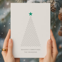 Christmas Tree Green Star Scandi
