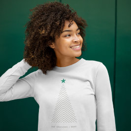 Christmas Tree Green Star Scandi Sweatshirt