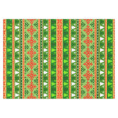 CHRISTMAS TREE GREEN WHITE RED ORNAMENTS TISCHDECKE (Vorderseite (Horizontal))