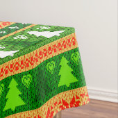 CHRISTMAS TREE GREEN WHITE RED ORNAMENTS TISCHDECKE (Beispiel)