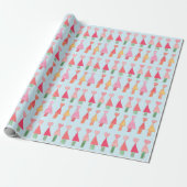 Christmas Tree Hearts Wrapping Paper Geschenkpapier (Ungerollt)