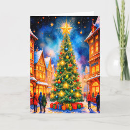 CHRISTMAS TREE HOLIDAY CARD FEIERTAGSKARTE