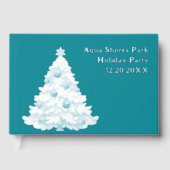 Christmas Tree Holiday Party Foil Gästebuch (Vorderseite)