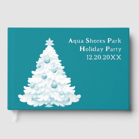 Christmas Tree Holiday Party Foil Gästebuch (Vorderseite)