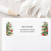 Christmas Tree Holiday Return Address (Insitu)