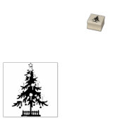 CHRISTMAS TREE Holzkunst Briefmarke Gummistempel (Stempel)