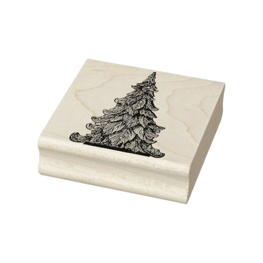 CHRISTMAS TREE Holzkunst Briefmarke Gummistempel (Stempel)