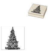 CHRISTMAS TREE Holzkunst Briefmarke Gummistempel (Stempel)