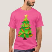 CHRISTMAS Tree Hot Dog Fast Food Funny Gift T-Shirt (Vorderseite)