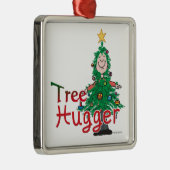 Christmas Tree Hugger Ornament Aus Metall (Rechts)