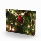 Christmas Tree I Holiday Pretty Green and Red Fotoblock (Rechts)