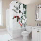 Christmas Tree In Winter Duschvorhang (Beispiel)