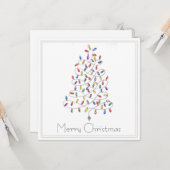 Christmas Tree Karte (Vorderseite/Rückseite Beispiel)