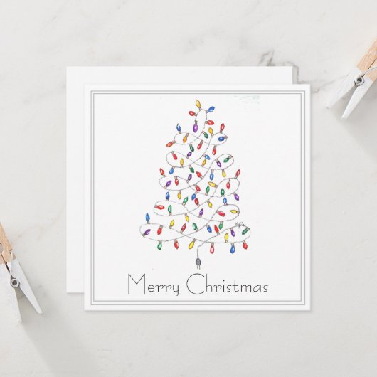 Christmas Tree Karte (Vorderseite/Rückseite Beispiel)