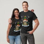 Christmas Tree Koala Lighting Santa Hat Xmas Famil T-Shirt (Unisex)