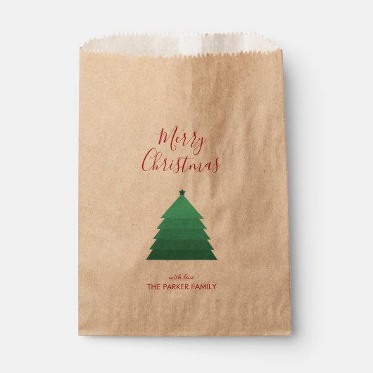 Christmas Tree Kraft Geschenktütchen (Vorderseite)