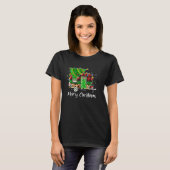 Christmas Tree Leopard Camping Trailer Merry Chris T-Shirt (Vorne ganz)