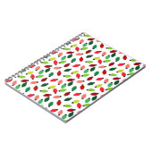 Christmas Tree Lights Bulbs Cover Notebook Journal Notizblock (Linke Seite)