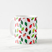 Christmas Tree Lights Printed Coffee Cup Mug Kaffeetasse (Vorderseite Links)