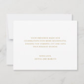 Christmas Tree Lights Winter Pine Wedding Dankeskarte (Rückseite)