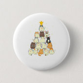 Christmas Tree Lover Woman Kid - Funny Merry Chris Button (Vorderseite)