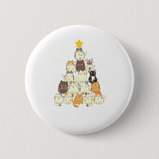 Christmas Tree Lover Woman Kid - Funny Merry Chris Button (Vorderseite)