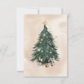 Christmas Tree Luxury Greeting Card Dankeskarte (Vorderseite)