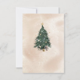 Christmas Tree Luxury Greeting Card Dankeskarte