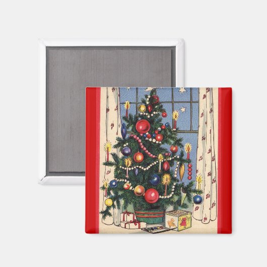 Christmas Tree Magnet (Vorderseite/Rückseite)