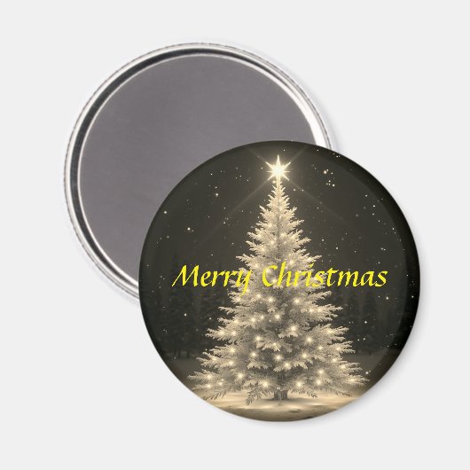 Christmas Tree Magnet (Vorderseite/Rückseite)