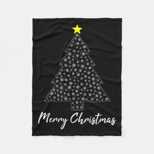 Christmas Tree Matching Family Santa Claus Holiday Fleecedecke (Vorderseite)