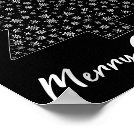 Christmas Tree Matching Family Santa Claus Holiday Poster (Ecke)