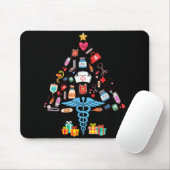 Christmas Tree Medical Tools Funny Nurse T Shirt Mousepad (Mit Mouse)