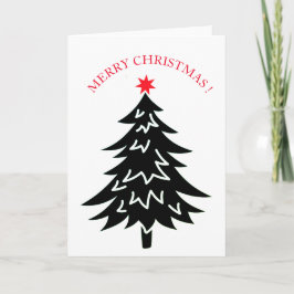 CHRISTMAS TREE MERRY CHRISTMAS CARD