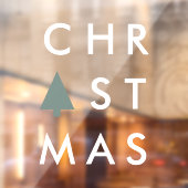 Christmas Tree Modern Minimalist Fensteraufkleber (Blatt 2)