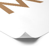 Christmas Tree Modern Minimalist Poster (Ecke)