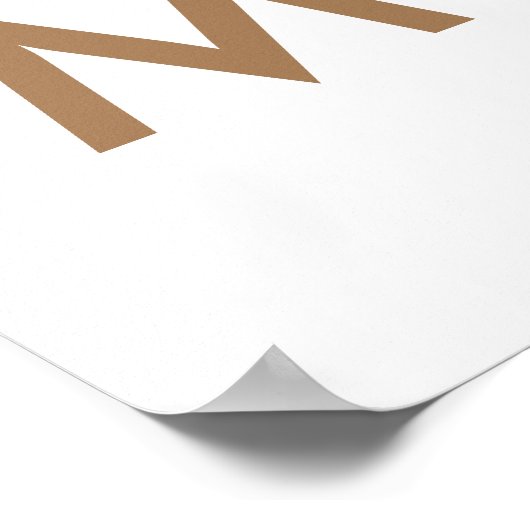 Christmas Tree Modern Minimalist Poster (Ecke)