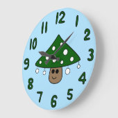 Christmas Tree Mushroom Clock Große Wanduhr (Winkel)