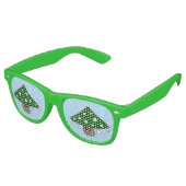 Christmas Tree Mushroom Party Shades Partybrille (Schrägansicht)