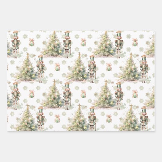 Christmas Tree Nutcracker Geschenkpapier Set (Vorderseite)